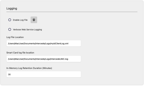 Logging options